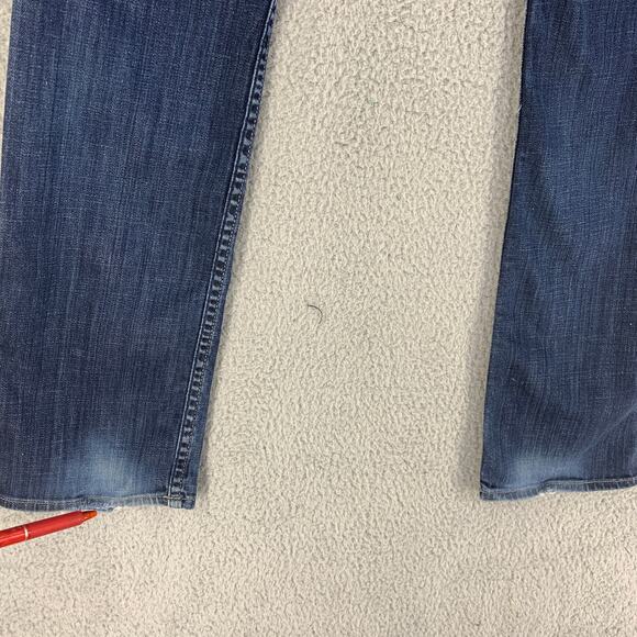 Hudson Womens Jeans Flap Pocket Slim Straight Pants Denim Sz 28 Low Rise - Picture 2 of 16